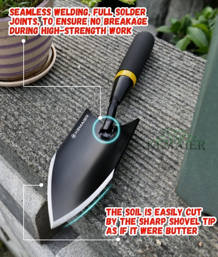 Gardening Hand Trowel: Heavy Duty Carbon Steel - Image 2